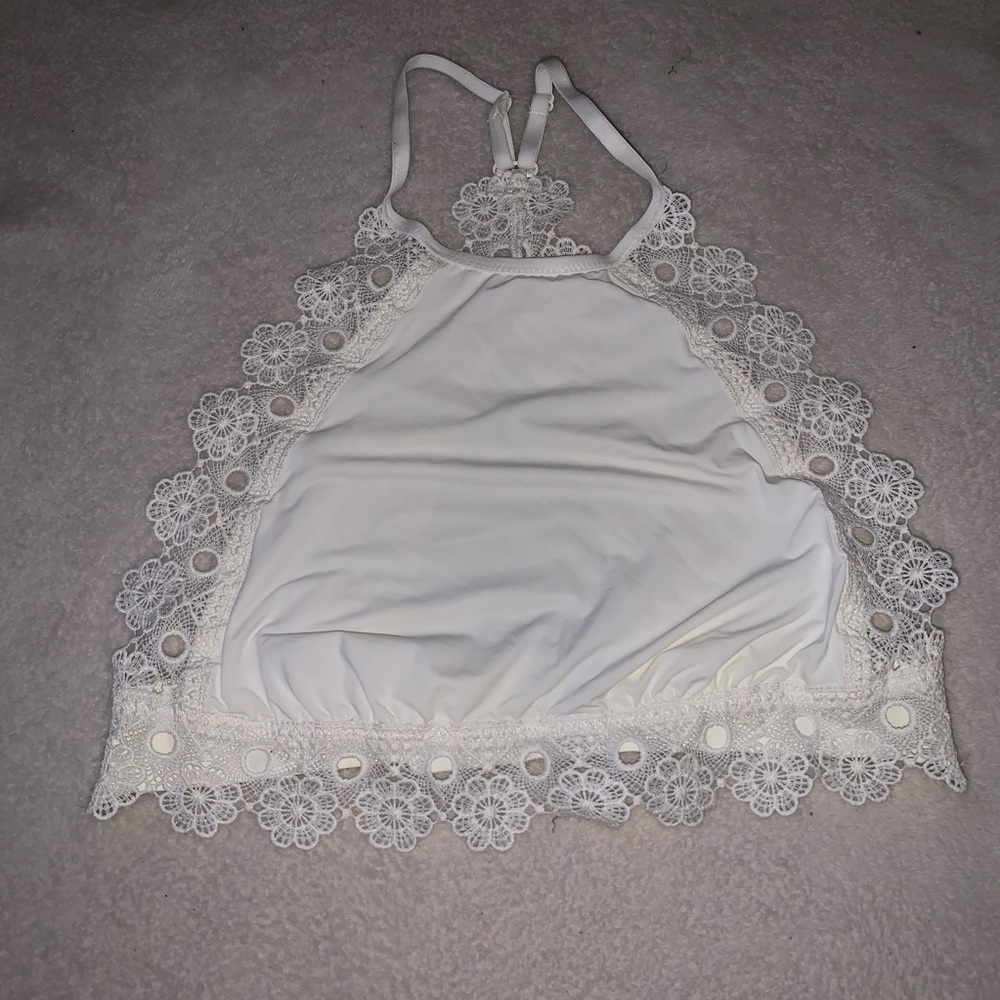 Floral Detail Halter Top